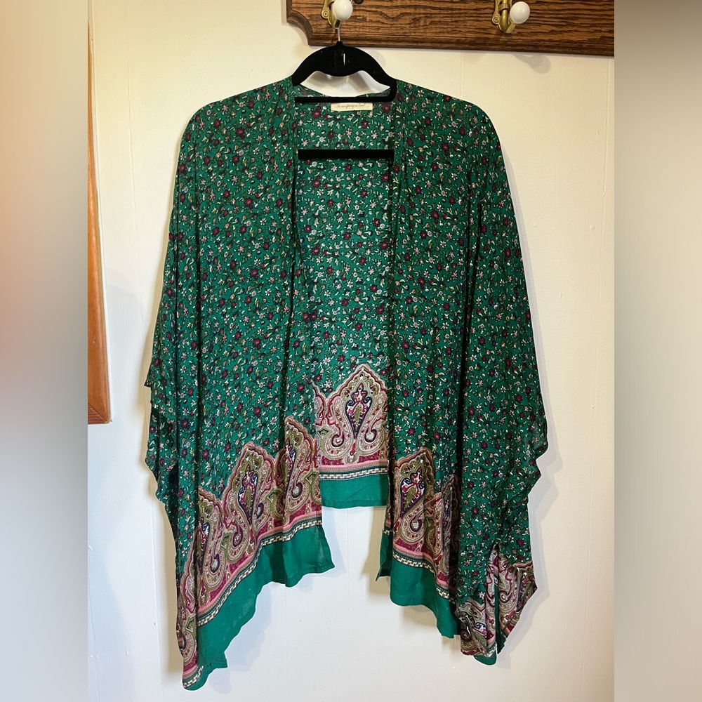 Lightweight Floral Shawl One Size